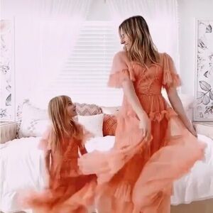 Ivy City Co Coral Whimsical Dress in Medium